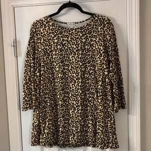 Nuggles Lexi Leopard Print Top